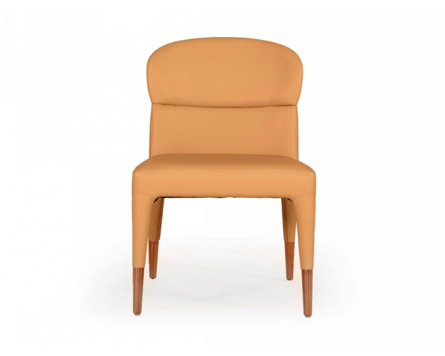 Jubilee - Ogan Dining Chair Set of 2 in Orange, Leatherette