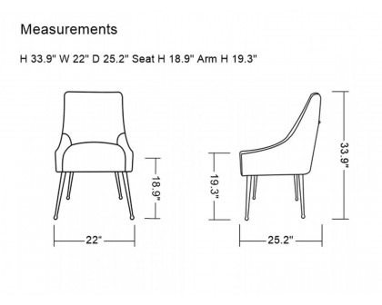 Jubilee - Carnet Dining Chair Set of 2