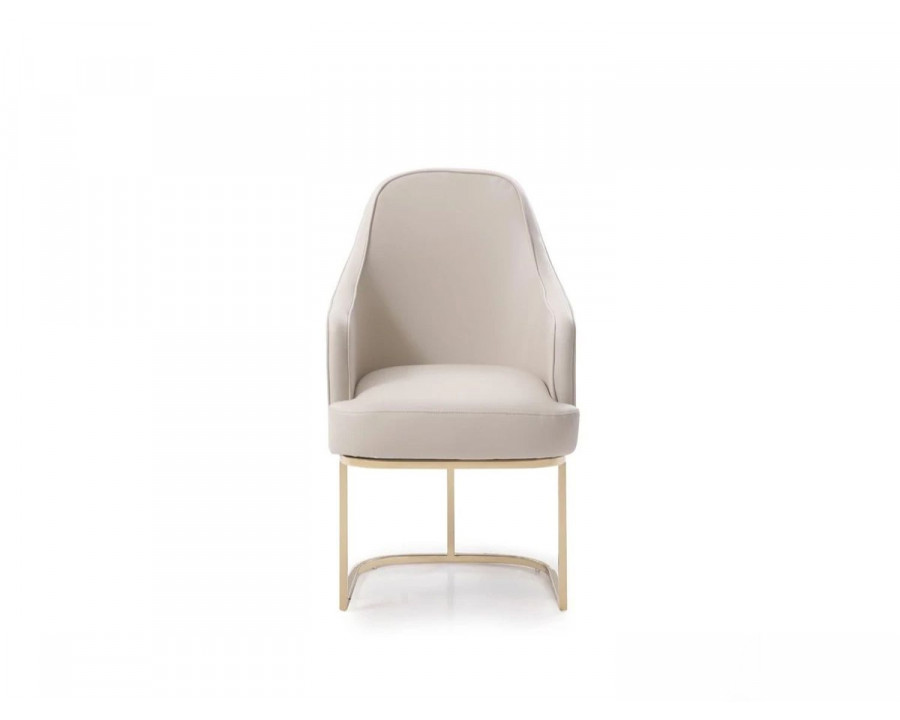 Jubilee - Tincer Dining Chair in Light Grey, Bonded Leather