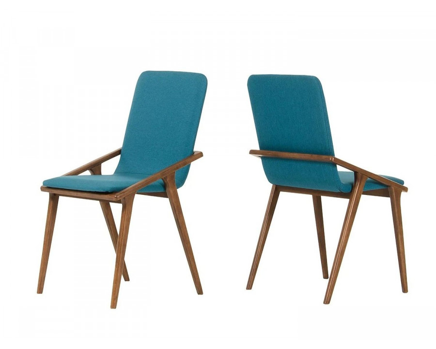 Jubilee - Zawer Dining Chair Set of 2 in Blue, Fabric