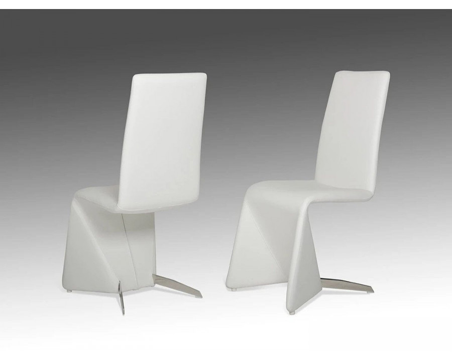 Jubilee - Nessder Contemporary Dining Chair Set of 2 in White