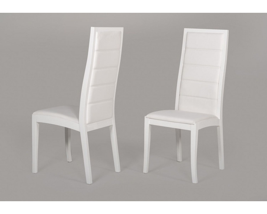 Jubilee - Davty Contemporary Dining Chair Set of 2 in White