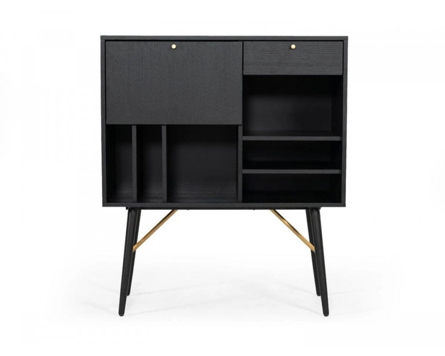 Jubilee - Biller Tall Buffet in Black Oak Veneer/Matte Black