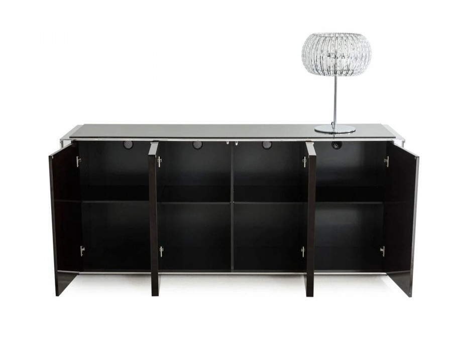 Jubilee - Nubilee Buffet in Ebony Lacquer, Stainless Steel