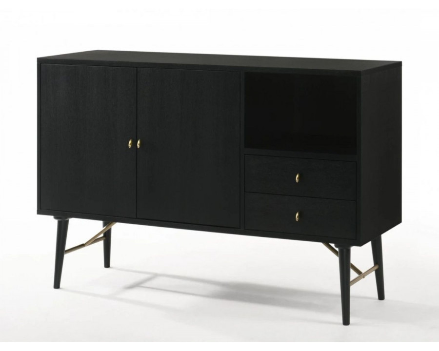 Jubilee - Acendent Buffet Table in Black, Ash/Metal