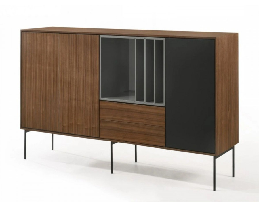 Jubilee - Abbso Buffet Table in Walnut/Black, MDF