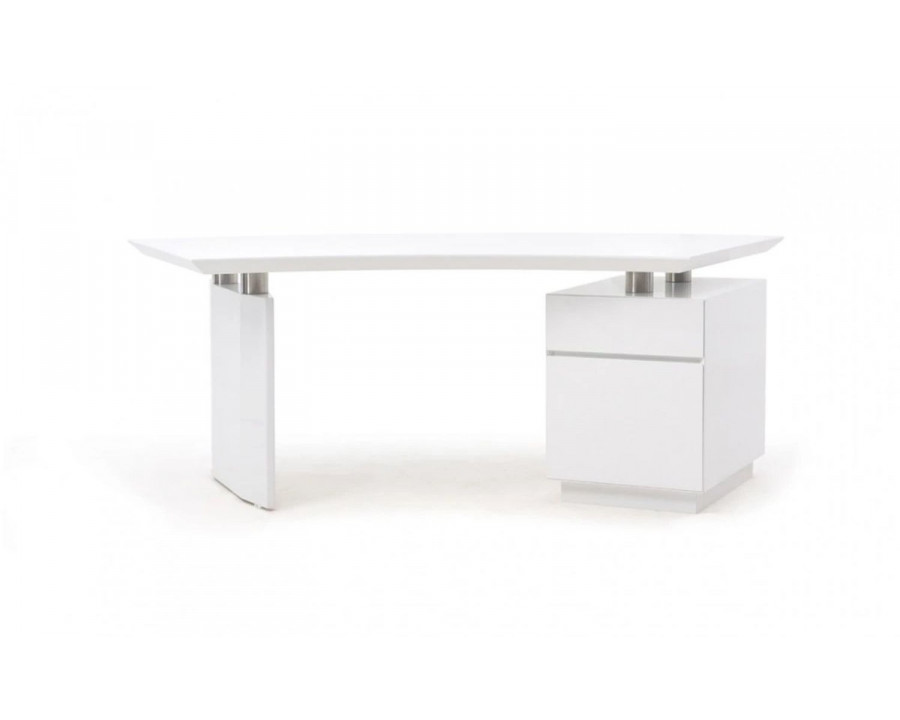 Jubilee Stuffy Modern Office Desk - White