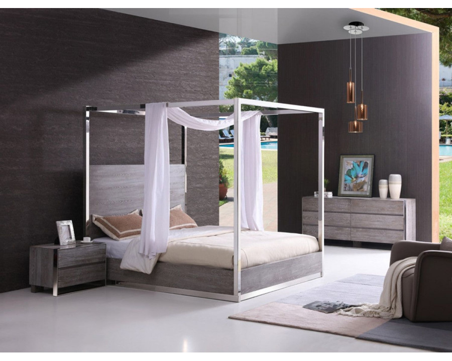 Jubilee - Adele Modern Bedroom Set in Gray