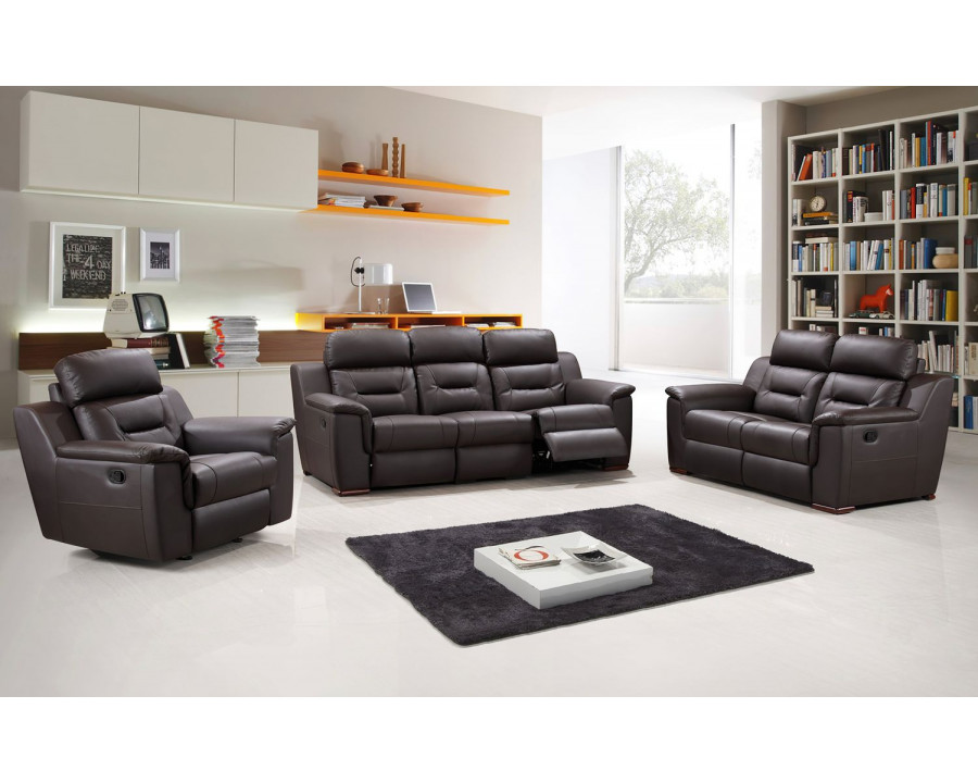 Jubilee - Flalolin Sofa Set in Brown, Leather