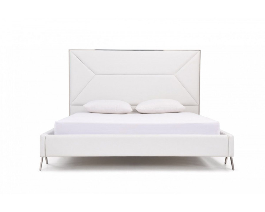 Jubilee Cath Modern King Size Bed - White