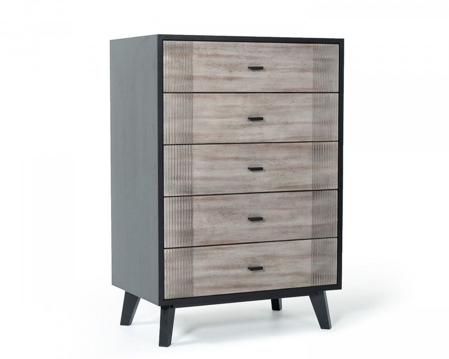 Jubilee - Patroel Contemporary Chest in Gray/Black