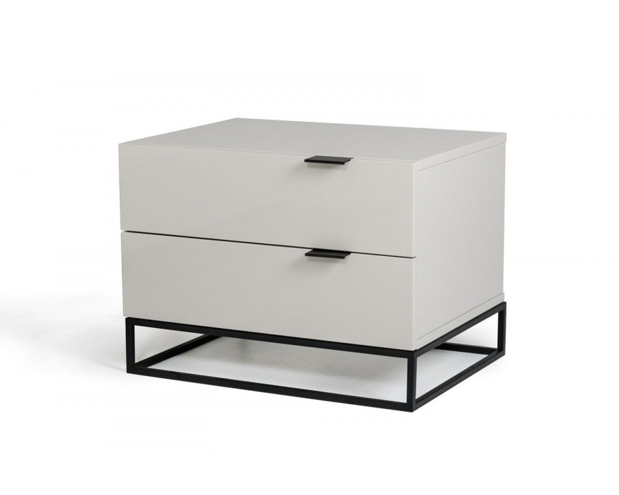 Jubilee - Haqi Modern Nightstand in Gray