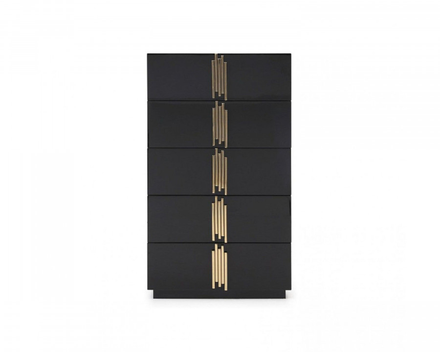 Jubilee - Tavi Modern Chest in Black/Gold