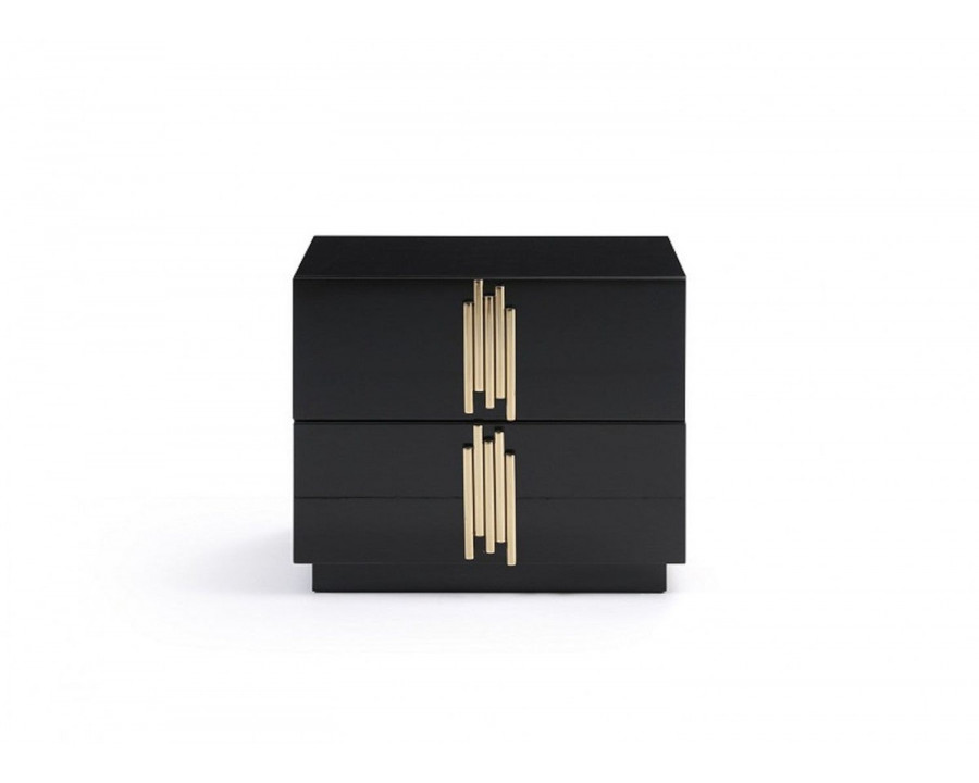 Jubilee - Tavi Modern Nightstand in Black/Gold