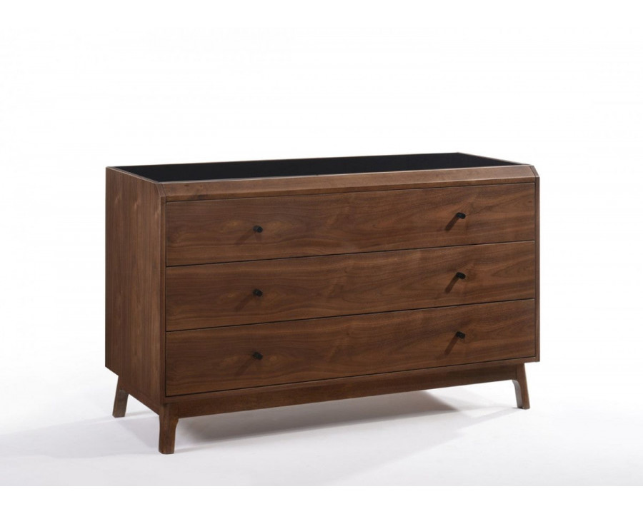 Jubilee - Garner Modern Dresser and Mirror in Gray/Walnut