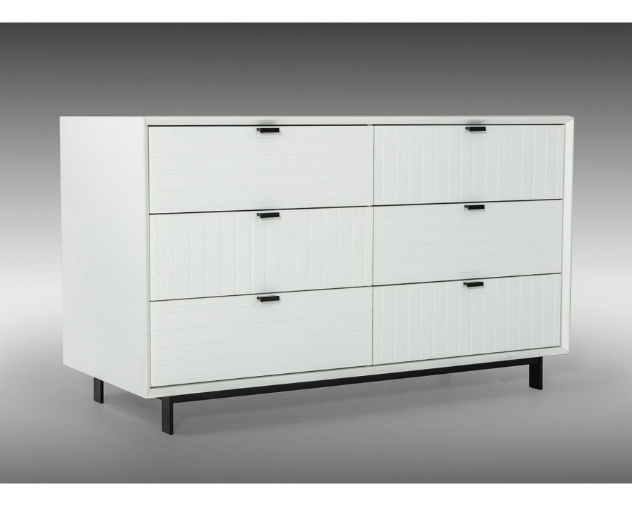 Jubilee - Vanity Contemporary Dresser and Mirror in White