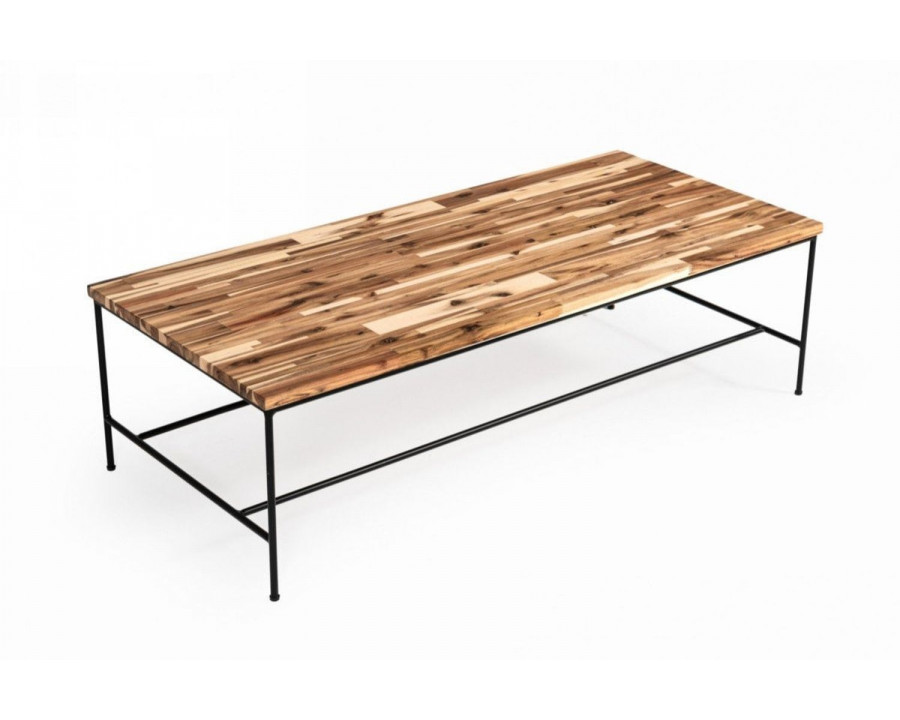 Jubilee - Bunmii Coffee Table in Oak/Black, Wood/Iron