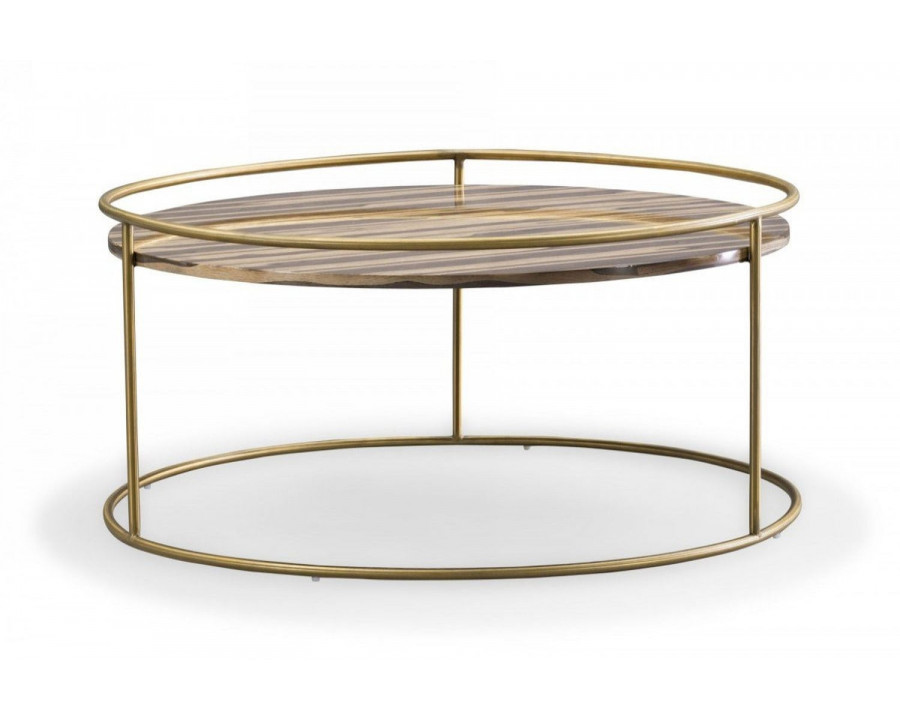 Jubilee - Glim Glam Coffee Table in Brown/Gold