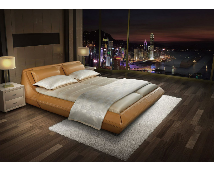 Jubilee Milan King Size Bed - Leather