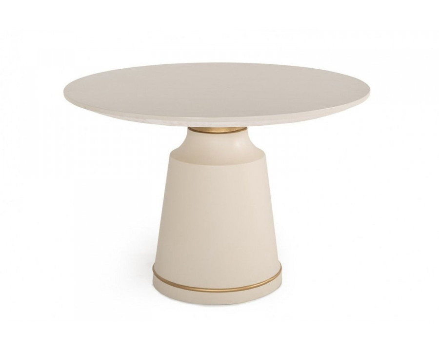 Jubilee - Akalida Modern Coffee Table in White/Gold