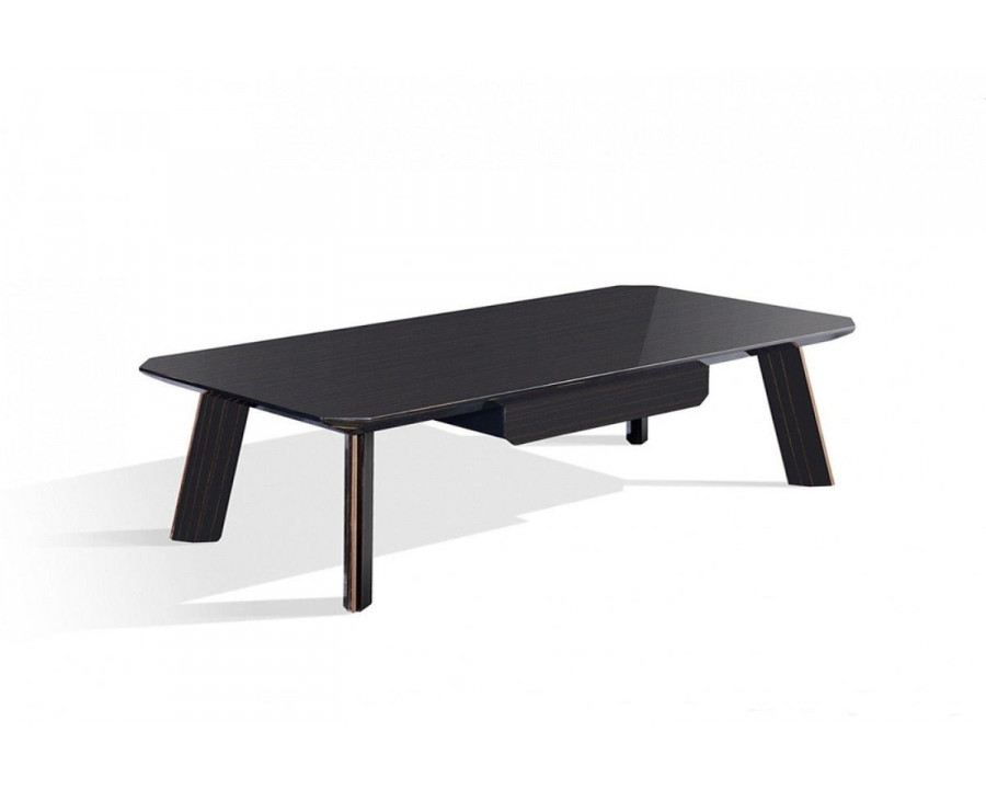 Jubilee - Chower Modern Coffee Table in Ebony/Rosegold