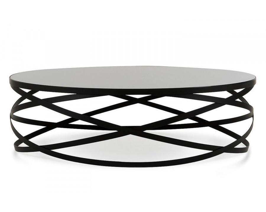 Jubilee - Winry Modern Round Coffee Table in Black