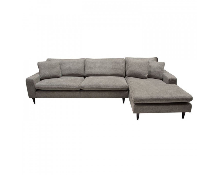 Jubilee - Wome Right Hand Facing Sectional in Gray, Polyester Blend