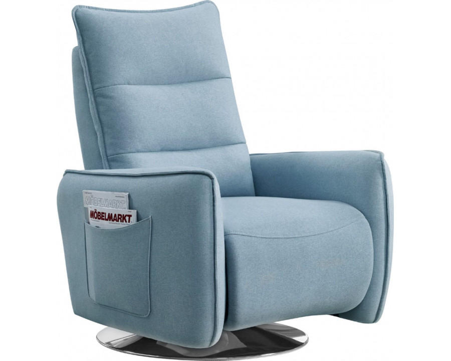 Jubilee - Divencci Modern Recliner Armchair in Blue, Fabric