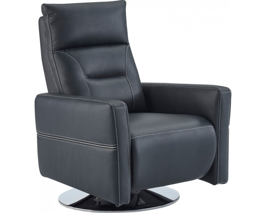 Jubilee - Nopin Modern Recliner Armchair in Blue, Leatherette