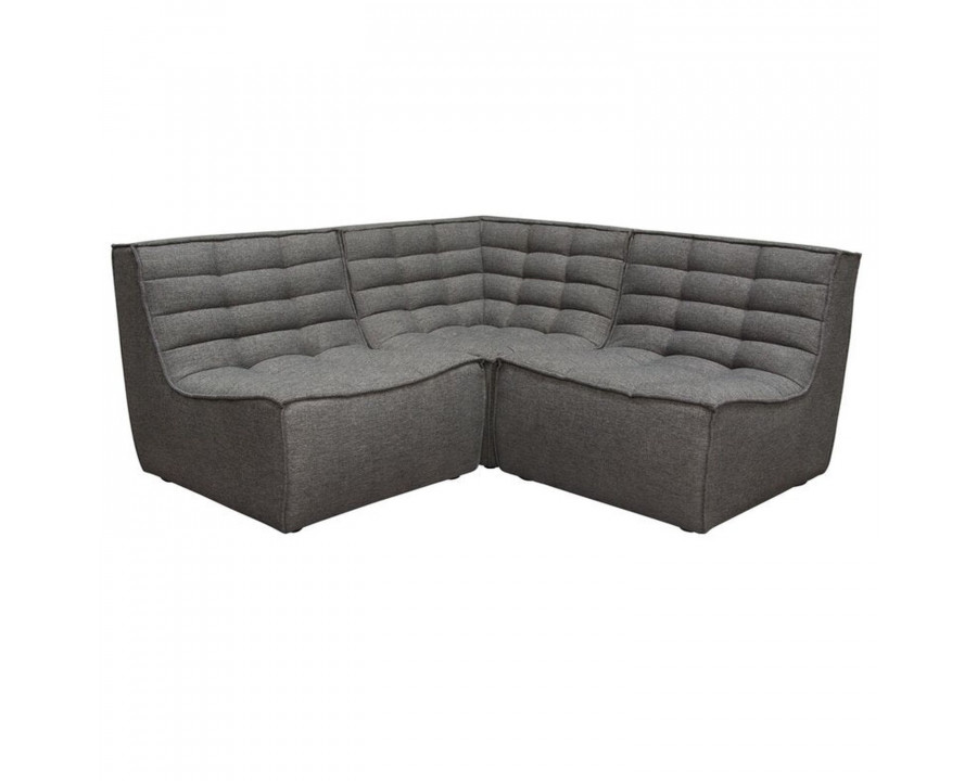 Jubilee - Marrange Modular Sectional Armless Chair in Gray, Fabric