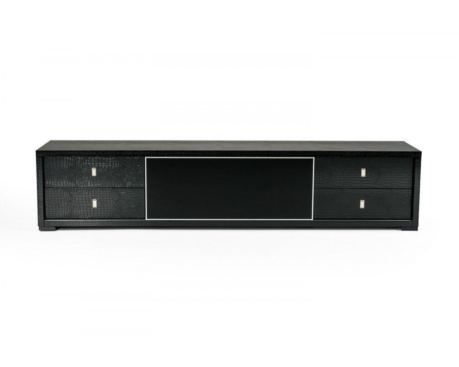 Jubilee - Liben Modern TV Stand in Black Crocodile/Gray