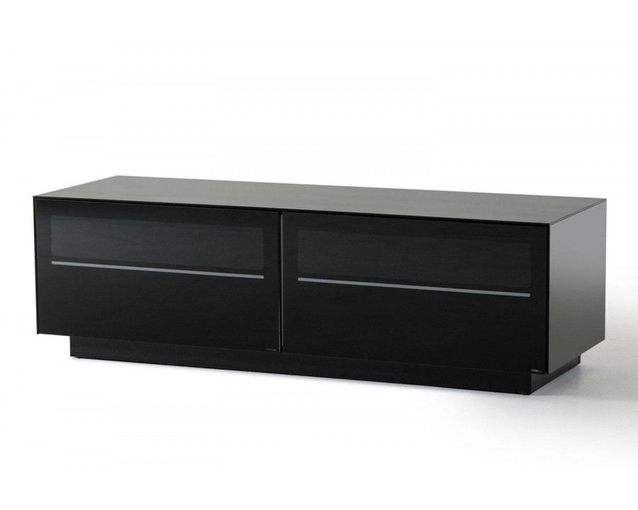 Jubilee - Modrest Carrot Contemporary TV Stand in Black Satin