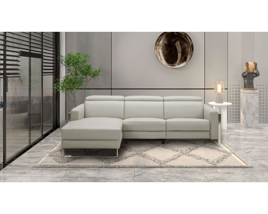 Jubilee Modern Loons Recliner Left Hand Facing Sectional - Gray