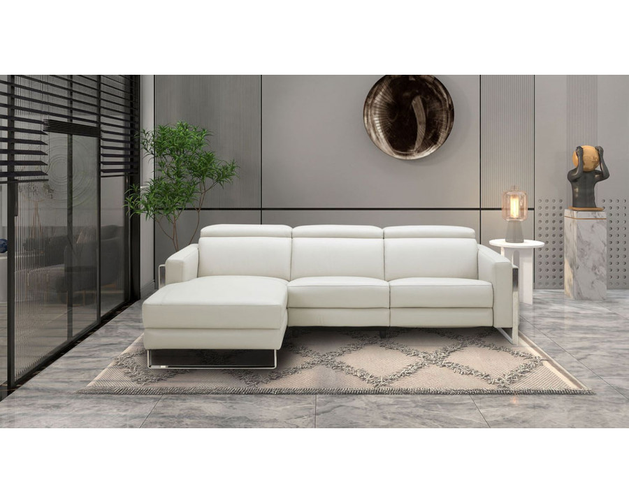 Jubilee Modern Loons Recliner Left Hand Facing Sectional - White