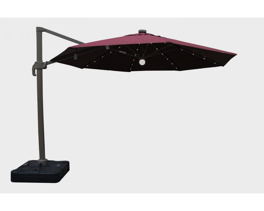 Jubilee - Wall Art of Tarib Outdoor Red Umbrella in Red