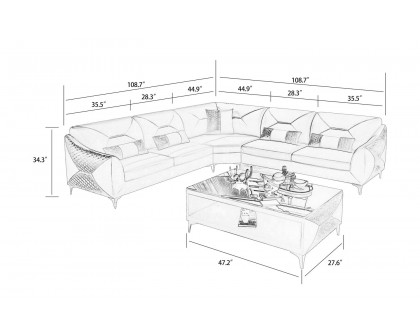 Jubilee - Bysic Symmetrical Sectional