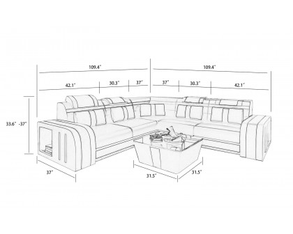 Jubilee - Ralutic Corner Sectional with Side Storage