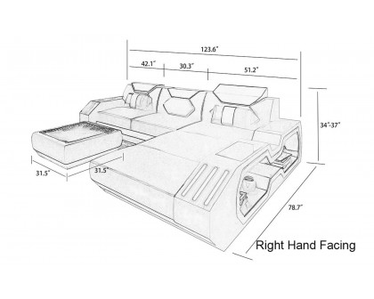 Jubilee - Sahara Small Right Hand Facing Sectional with Chaise