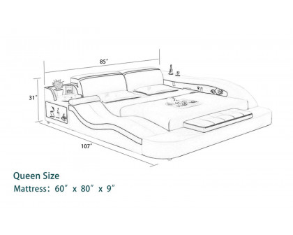 Jubilee - Victor Multifunctional Right Hand Facing Bed with Storage