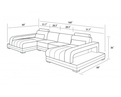 Jubilee - Heather Small U-Shape Sectional with Chaise