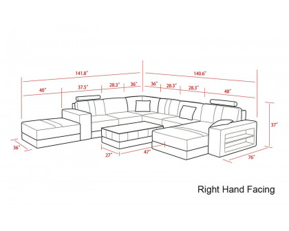 Jubilee - Hemet Right Hand Facing Sectional with Chaise