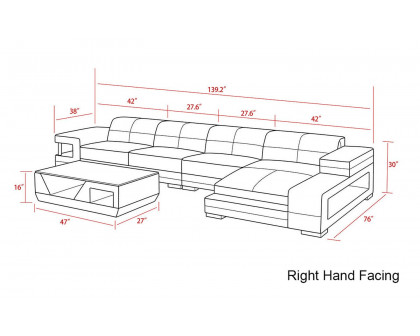 Jubilee - Zakary Right Hand Facing Sectional with Storage