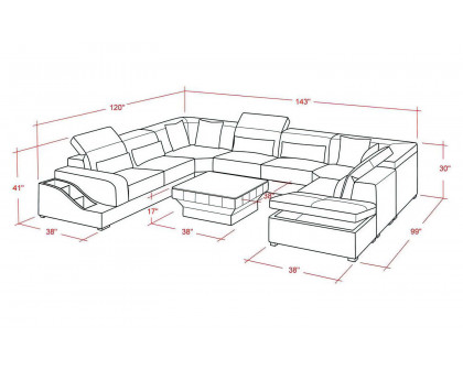 Jubilee - Charlotte Sectional with PopUp Storage