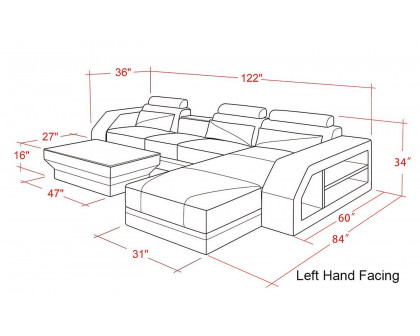 Jubilee - Kopp Right Hand Facing Sectional with Storage