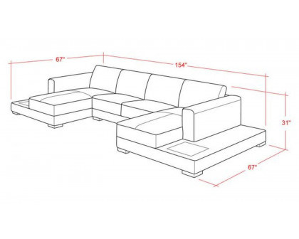 Jubilee - Corbin Sectional with Led