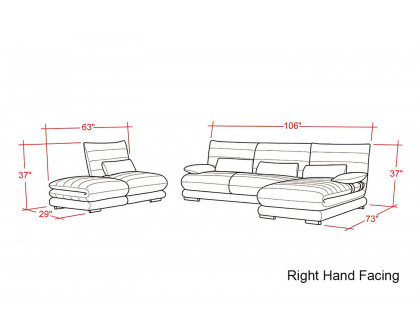 Jubilee - Montgomery Right Hand Facing Sectional with Ottoman