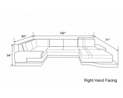 Jubilee - Pawnee Right Hand Facing Sectional with Chaise