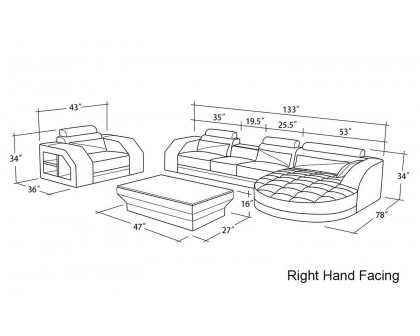 Jubilee - Lonsdale Right Hand Facing Sectional with Shape Chaise