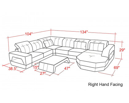 Jubilee - Bozeman Right Hand Facing Sectional with Shape Chaise