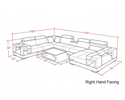 Jubilee - Moore Right Hand Facing Sectional with Storage